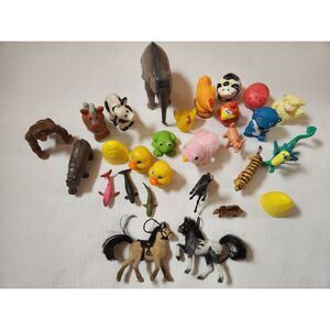 Animal Pretend Play Toys Mixed Lot Small Figures